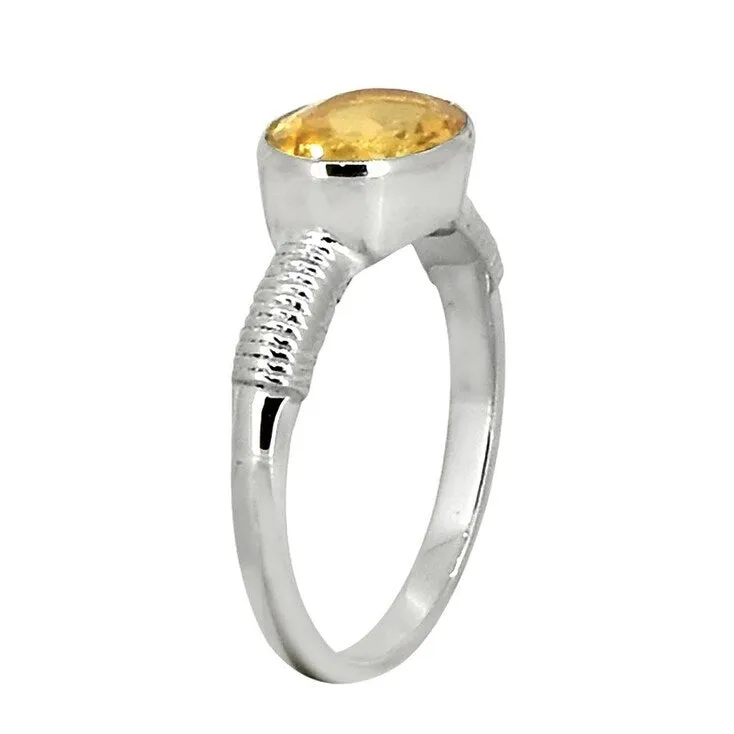 YS Gems Sterling Silver Citrine Gemstone Solitaire Ring sold by Zulily product image thumbnail 2
