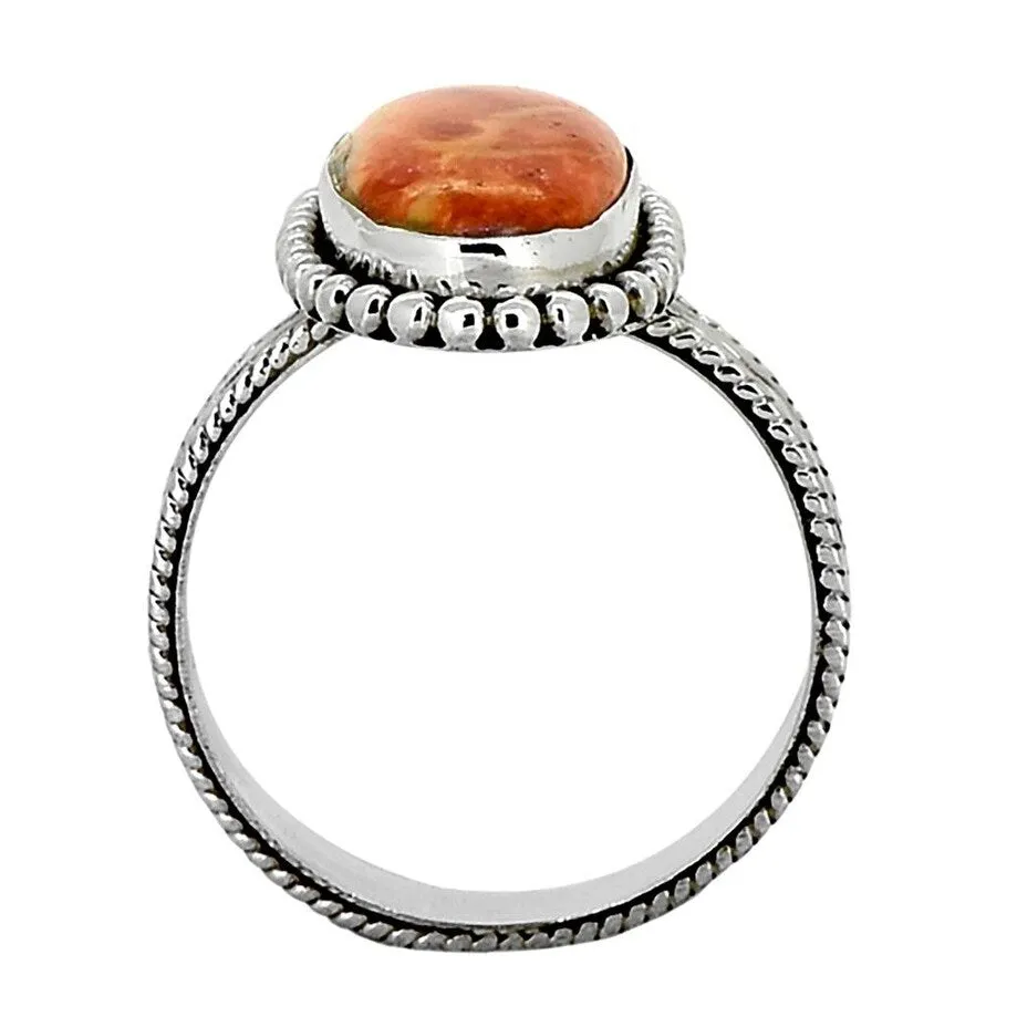 YS Gems Sterling Silver Orange mohave Turquoise Gemstone Bohemian Ring sold by Zulily product image thumbnail 5