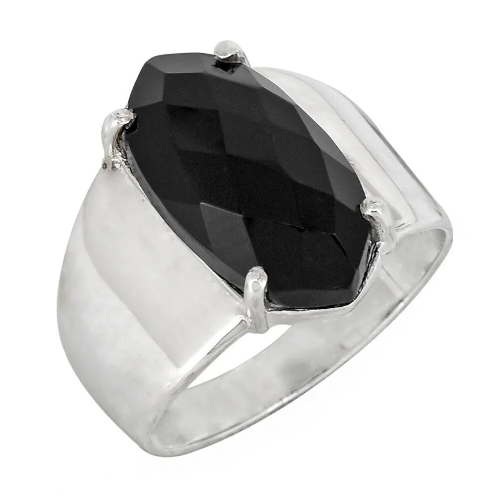 YS Gems Sterling Silver Black Onyx Gemstone Bohemian Ring sold by Zulily