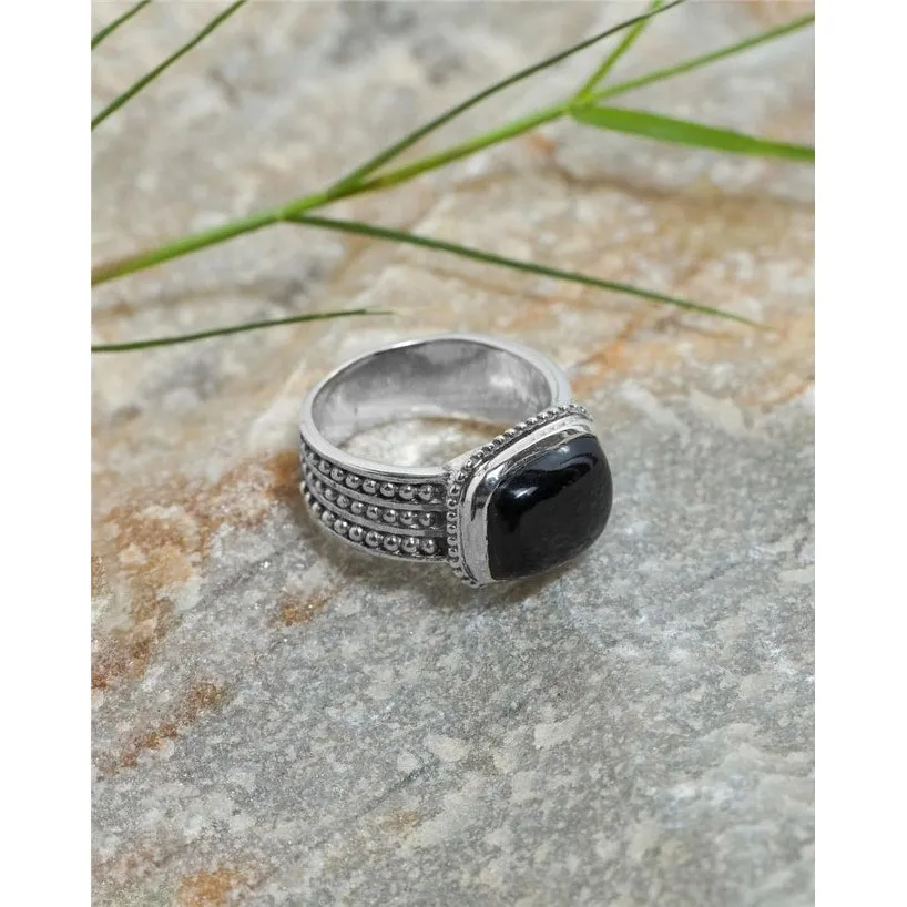 YS Gems Sterling Silver Black Onyx Gemstone Bohemian Ring sold by Zulily product image thumbnail 3