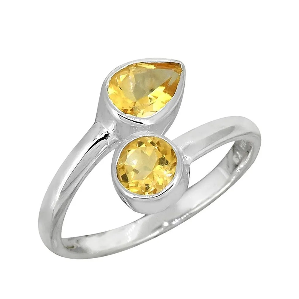 YS Gems Sterling Silver Citrine Gemstone Promise Ring sold by Zulily product image thumbnail 3