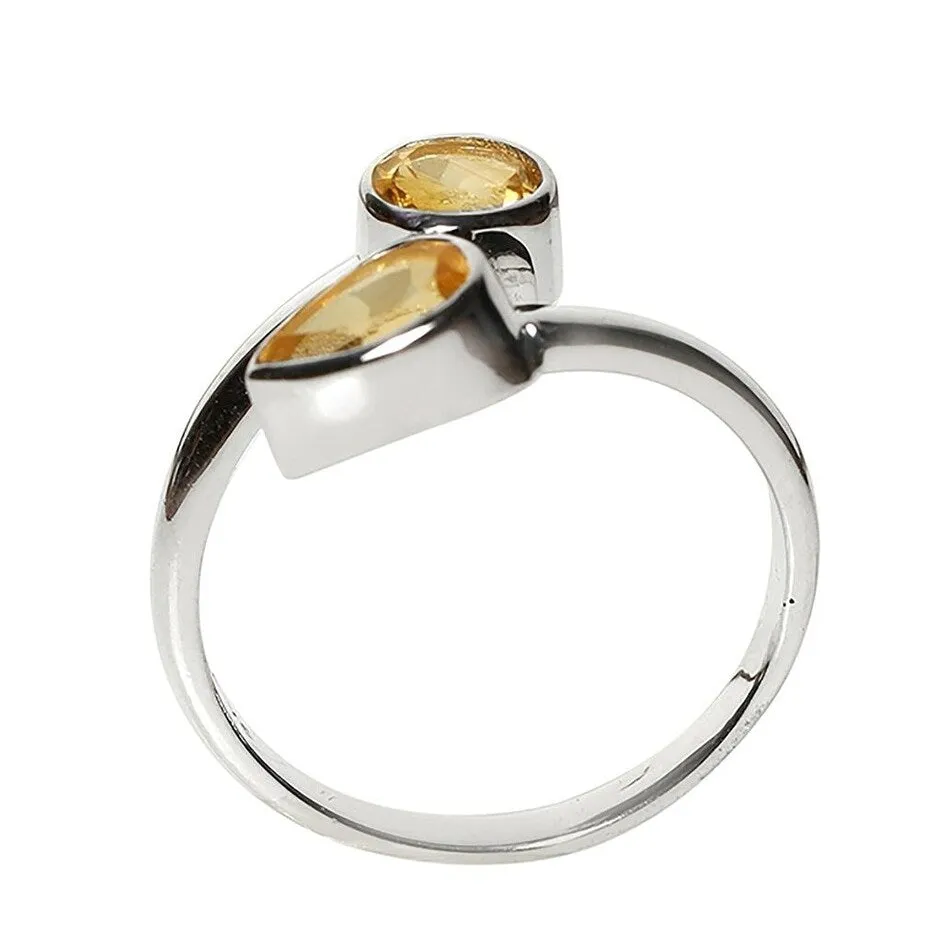 YS Gems Sterling Silver Citrine Gemstone Promise Ring sold by Zulily product image thumbnail 2