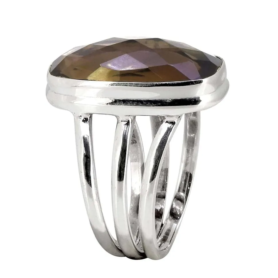 YS Gems Sterling Silver Smoky Quartz Smoky Quartz Bohemian Ring sold by Zulily product image thumbnail 2