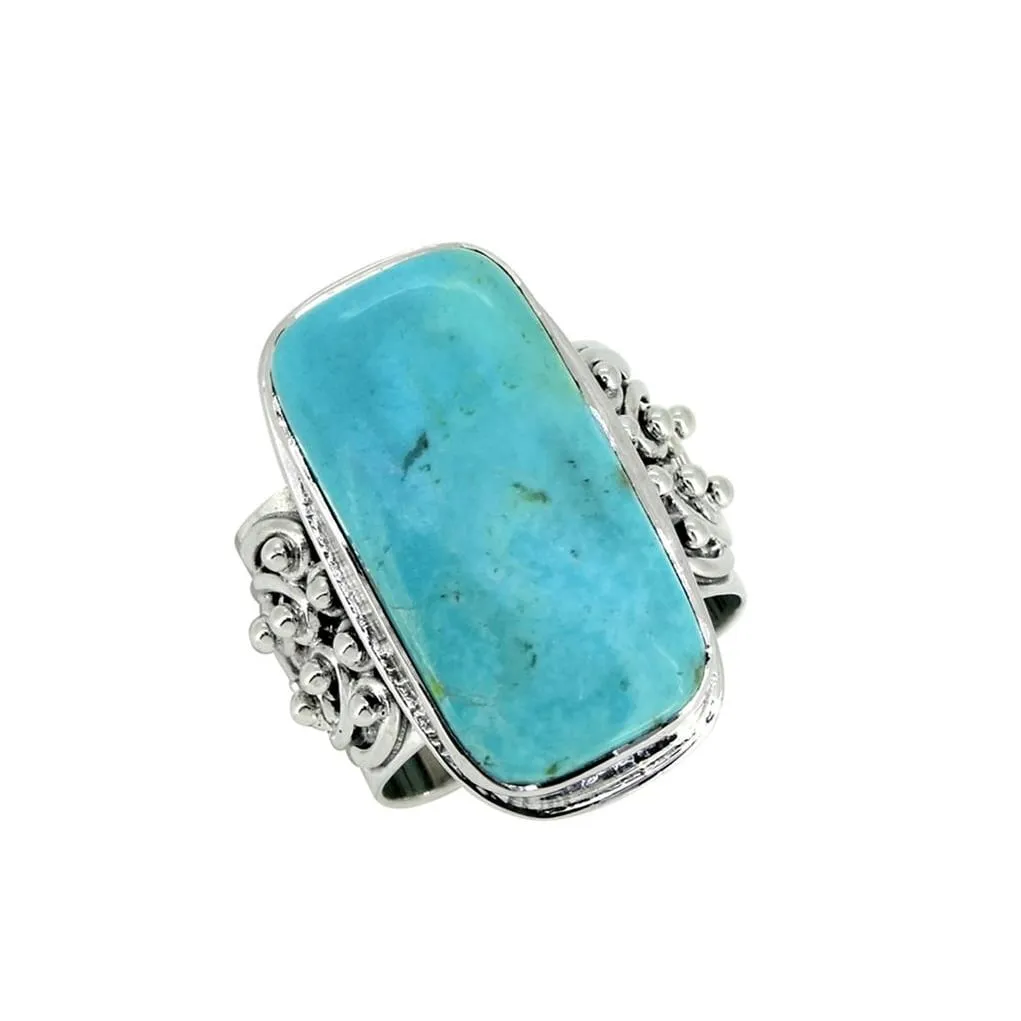 YS Gems Sterling Silver Blue Mohave Turquoise Bohemian Ring sold by Zulily