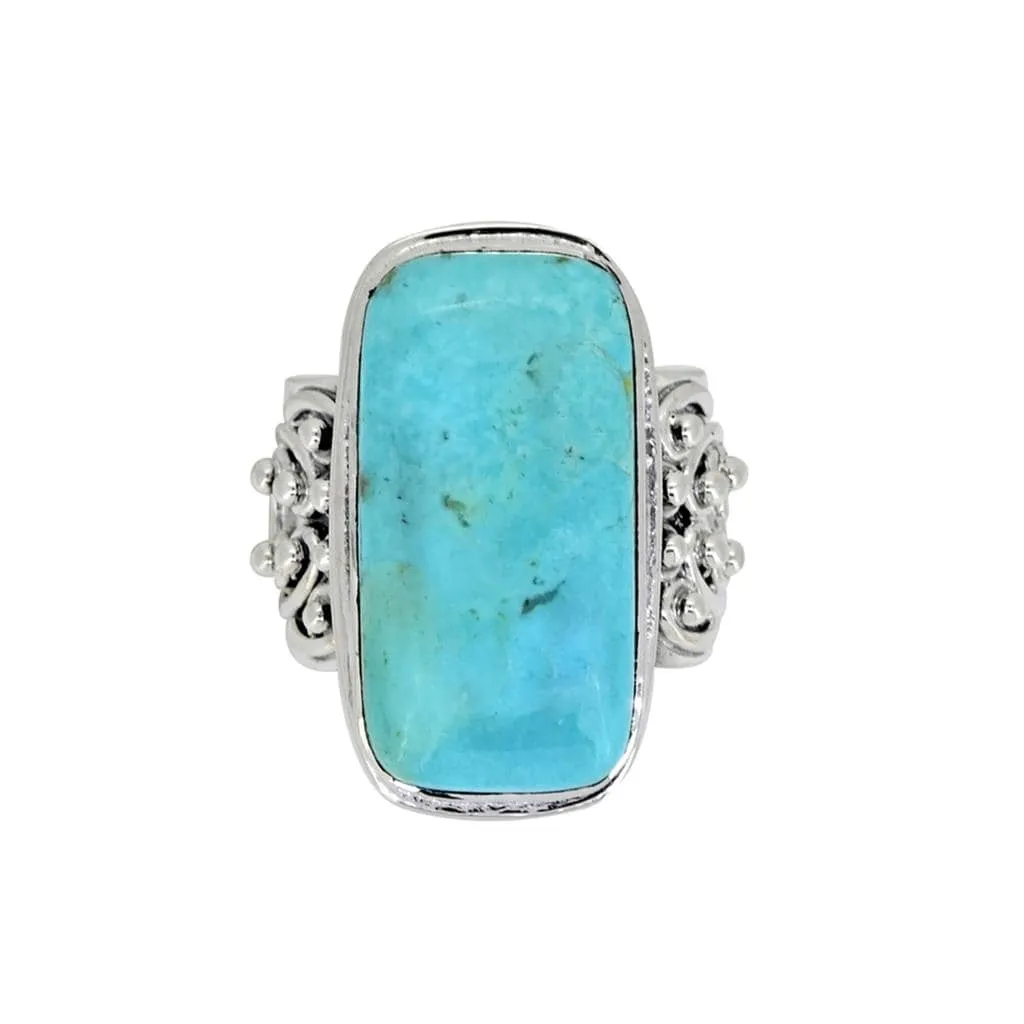 YS Gems Sterling Silver Blue Mohave Turquoise Bohemian Ring sold by Zulily product image thumbnail 2