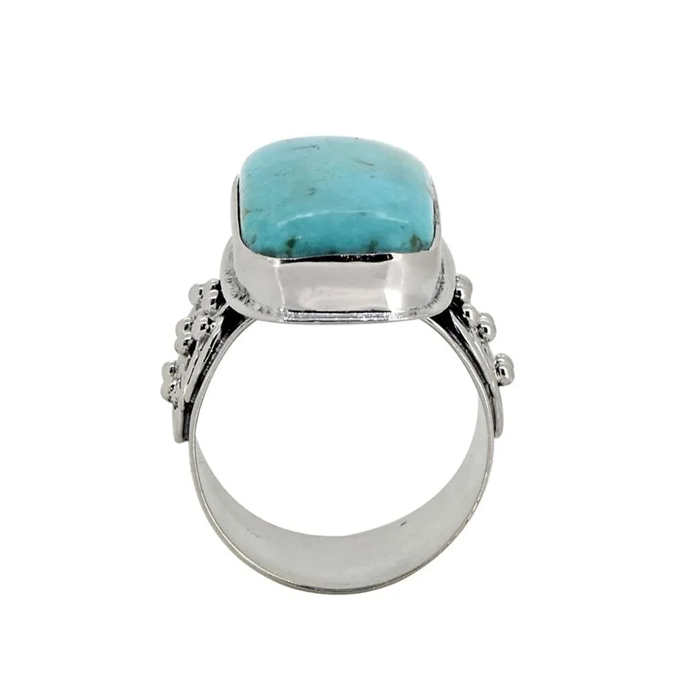 YS Gems Sterling Silver Blue Mohave Turquoise Bohemian Ring sold by Zulily product image thumbnail 4