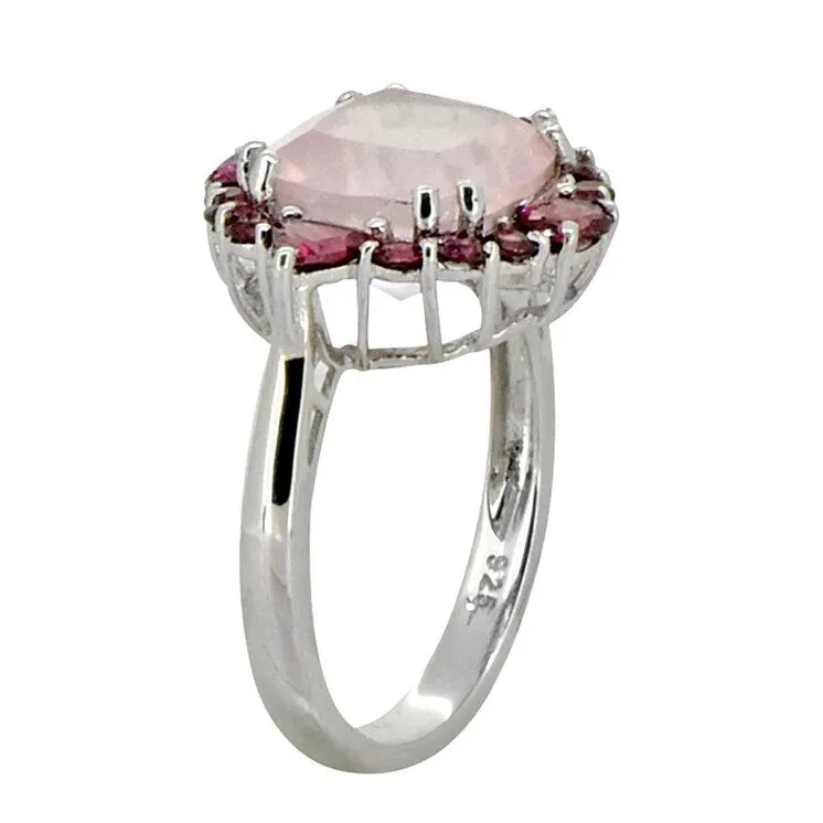 YS Gems Sterling Silver Rose Quartz Gemstone Cocktail Ring sold by Zulily product image thumbnail 5
