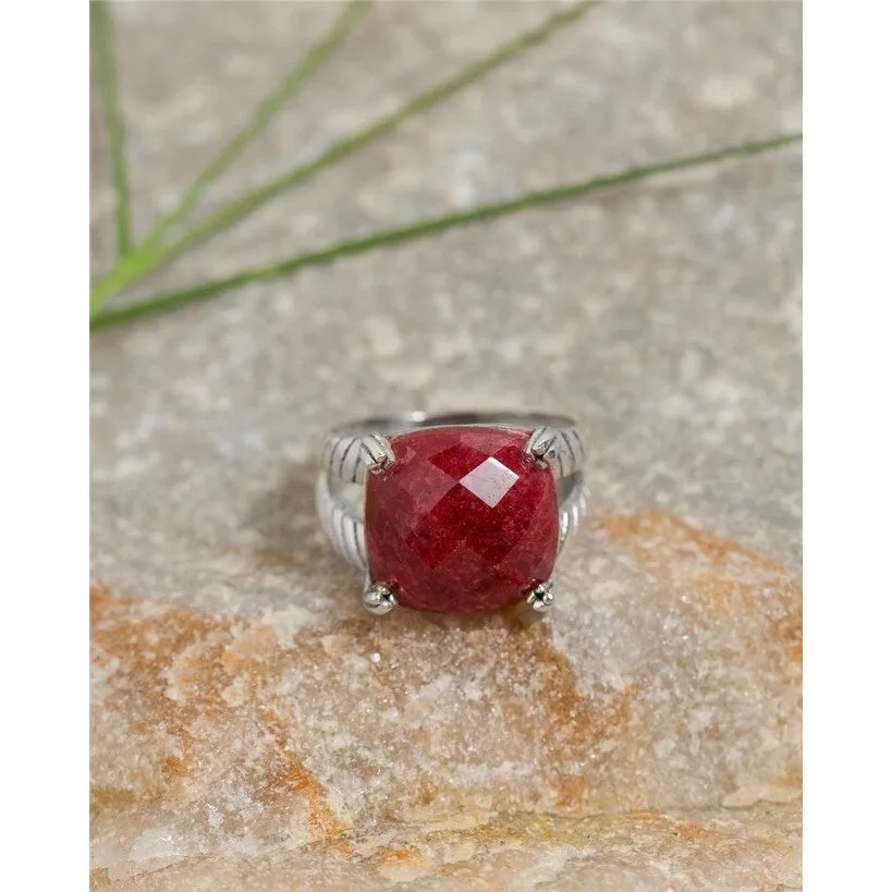 YS Gems Sterling Silver Corundum Ruby Gemstone Bohemian Ring sold by Zulily product image thumbnail 4