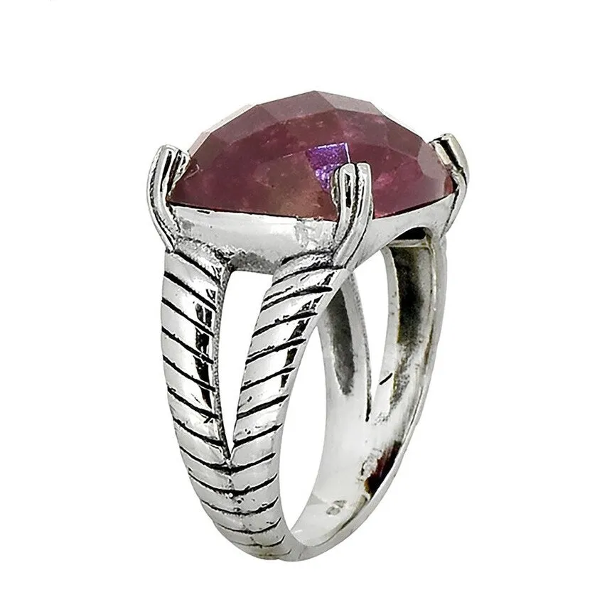 YS Gems Sterling Silver Corundum Ruby Gemstone Bohemian Ring sold by Zulily product image thumbnail 3