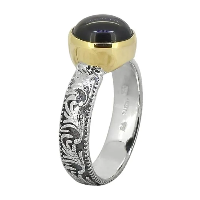 YS Gems Sterling Silver Black Onyx Gemstone Solitaire Ring sold by Zulily product image thumbnail 3