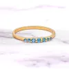 YS Gems Gold Plated Over Sterling Silver London Blue Topaz Gemstones Solitaire Ring sold by Zulily