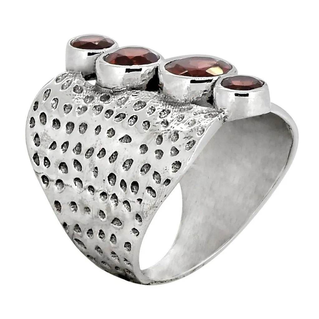YS Gems Sterling Silver Garnet Gemstone Bohemian Ring sold by Zulily product image thumbnail 5