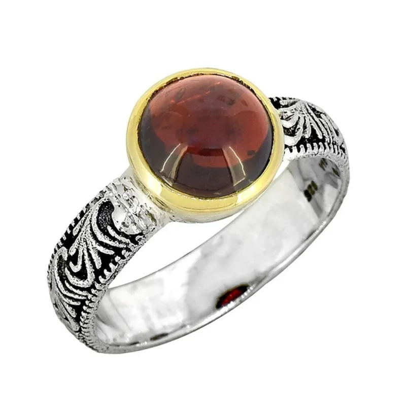 YS Gems Sterling Silver Tiger Eye Gemstone Solitaire Ring sold by Zulily
