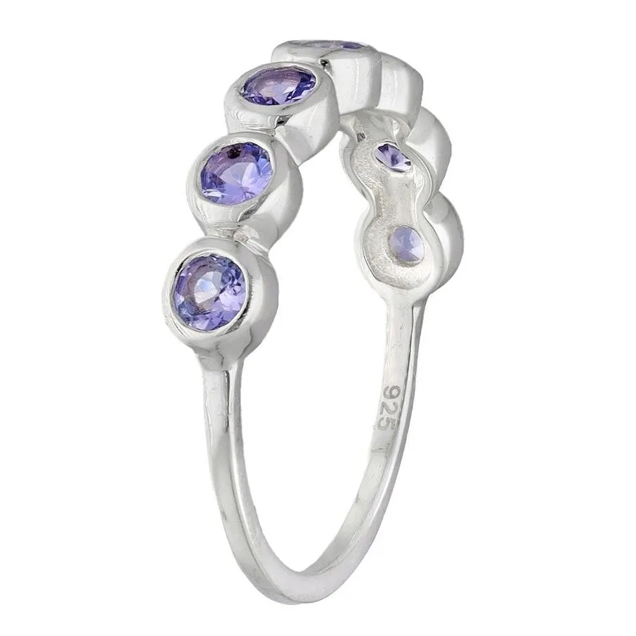 YS Gems Sterling Silver Tanzanite Gemstone Solitaire Ring sold by Zulily product image thumbnail 5