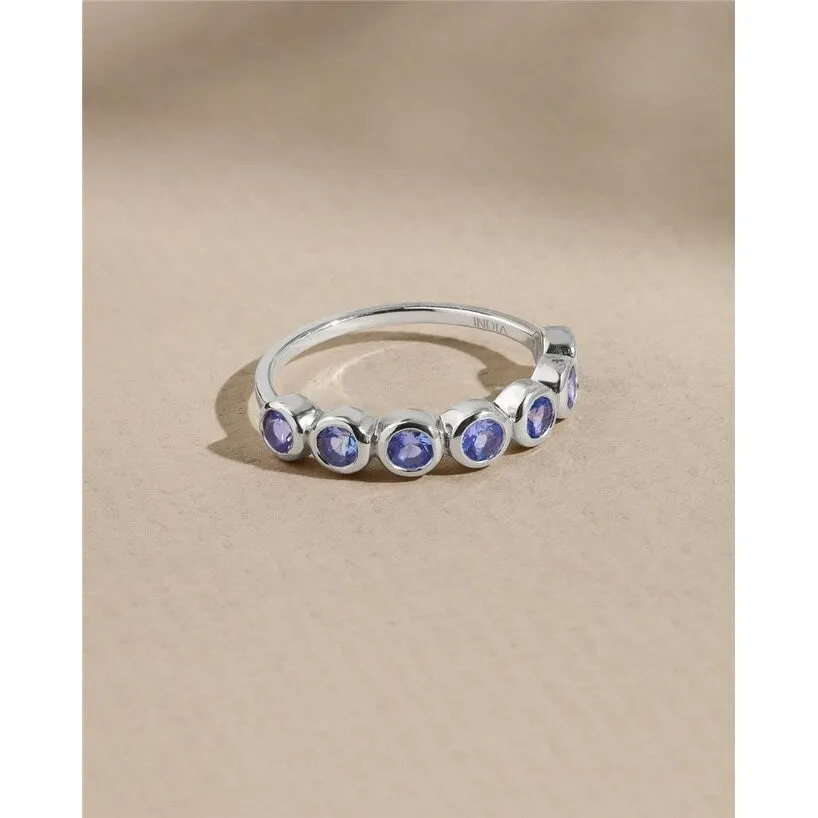 YS Gems Sterling Silver Tanzanite Gemstone Solitaire Ring sold by Zulily product image thumbnail 3