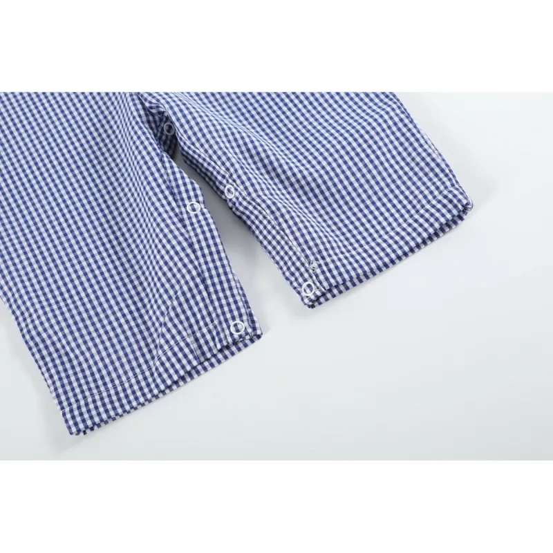 Blue Gingham 123 ABC School Smocked Overalls sold by Zulily