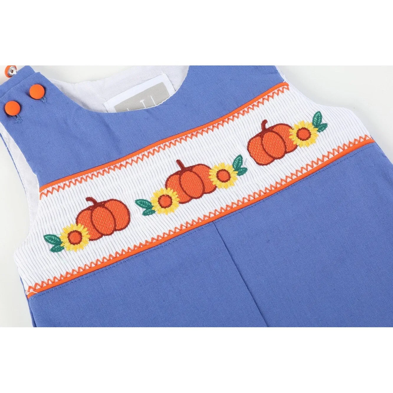 Blue Pumpkin Sunflower Smocked Overalls sold by Zulily product image thumbnail 5
