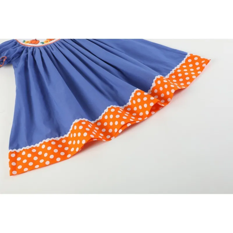 Blue Pumpkin Sunflower Smocked Bishop Dress sold by Zulily