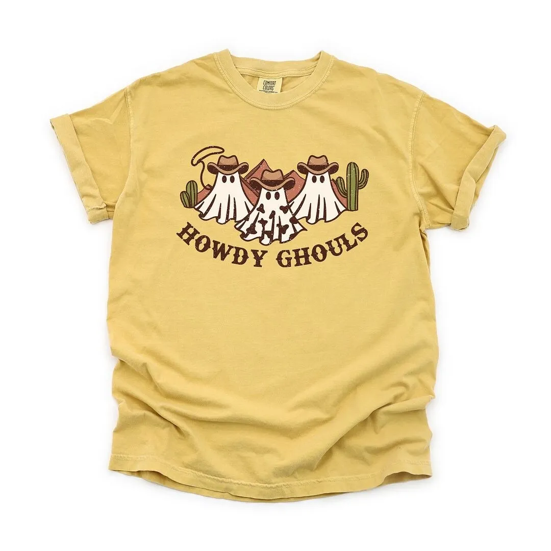 Howdy Ghouls Trio Garment Dyed Tee sold by Zulily product image thumbnail 2