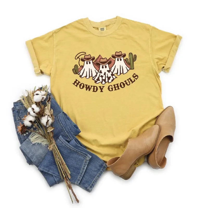 Howdy Ghouls Trio Garment Dyed Tee sold by Zulily