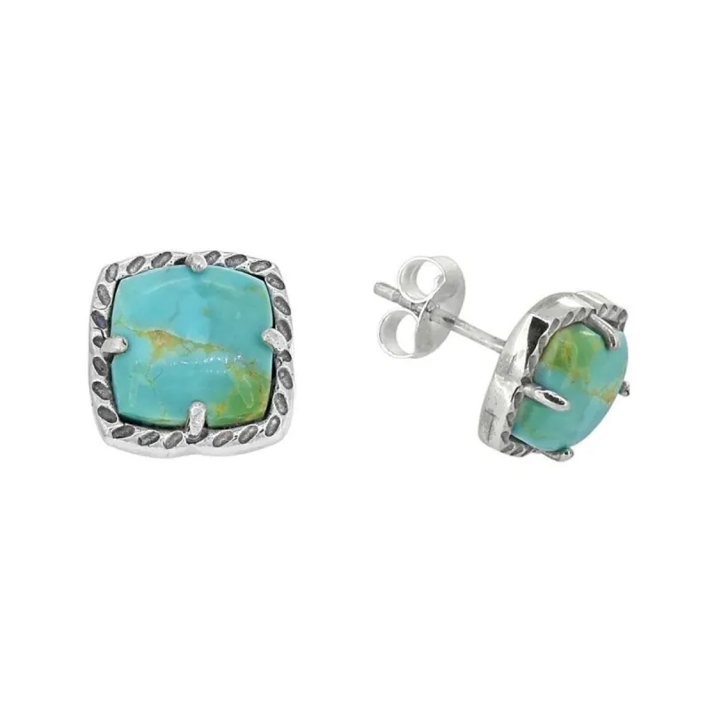 YS Gems Sterling Silver Blue Mohave Turquoise Stud Earring sold by Zulily