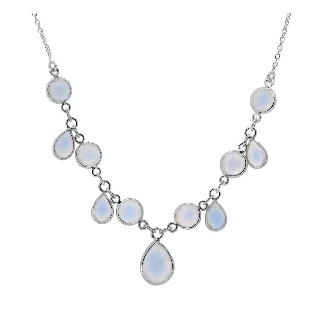 YS Gems Sterling Silver Rainbow Moonstone Necklace sold by Zulily product image thumbnail 2