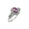 YS Gems Sterling Silver Purple Copper Turquoise Ring sold by Zulily