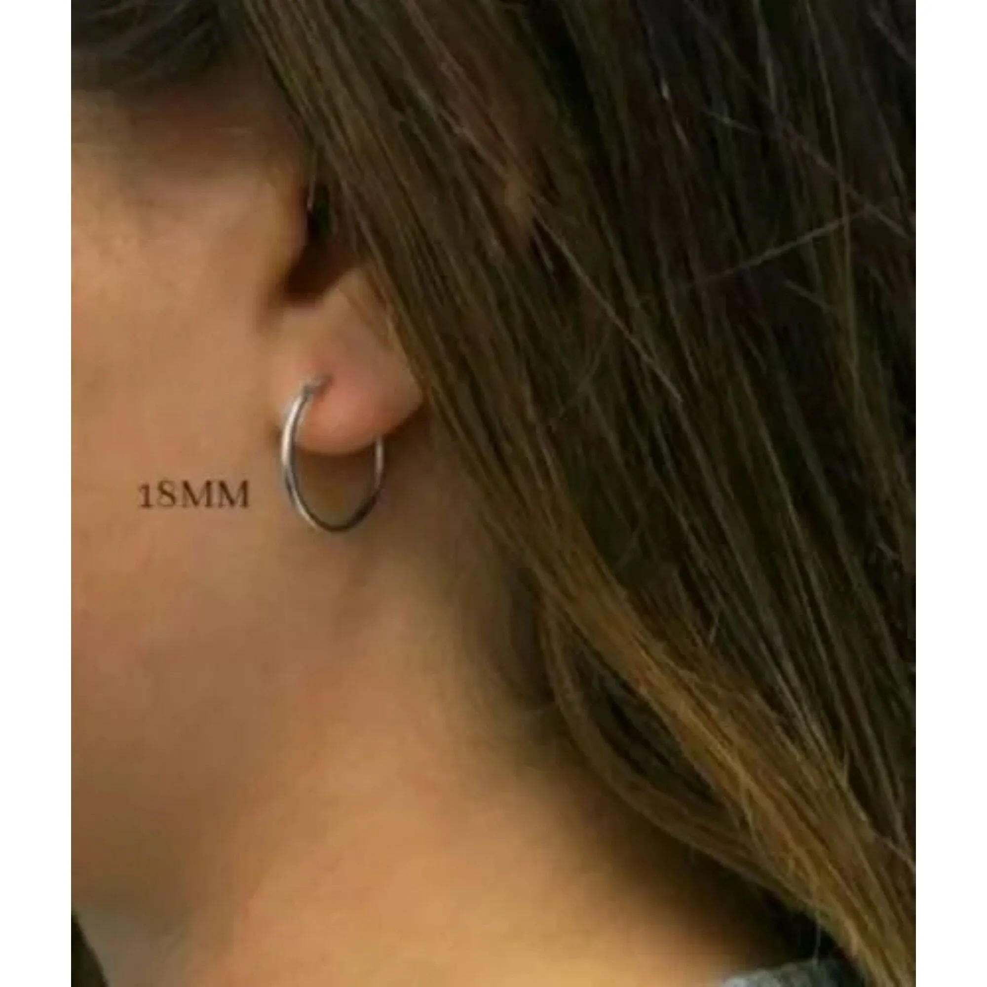 925 Sterling Silver French Lock Hoop Earrings 3 Pack Set 20-18-15MM sold by Zulily product image thumbnail 3