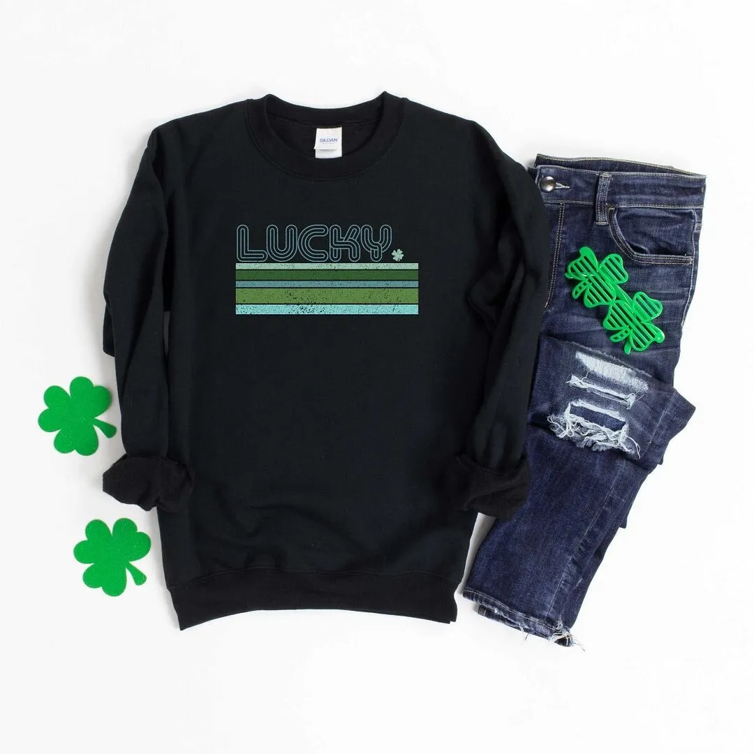 Retro Lucky Stripes Graphic Sweatshirt sold by Zulily product image thumbnail 5