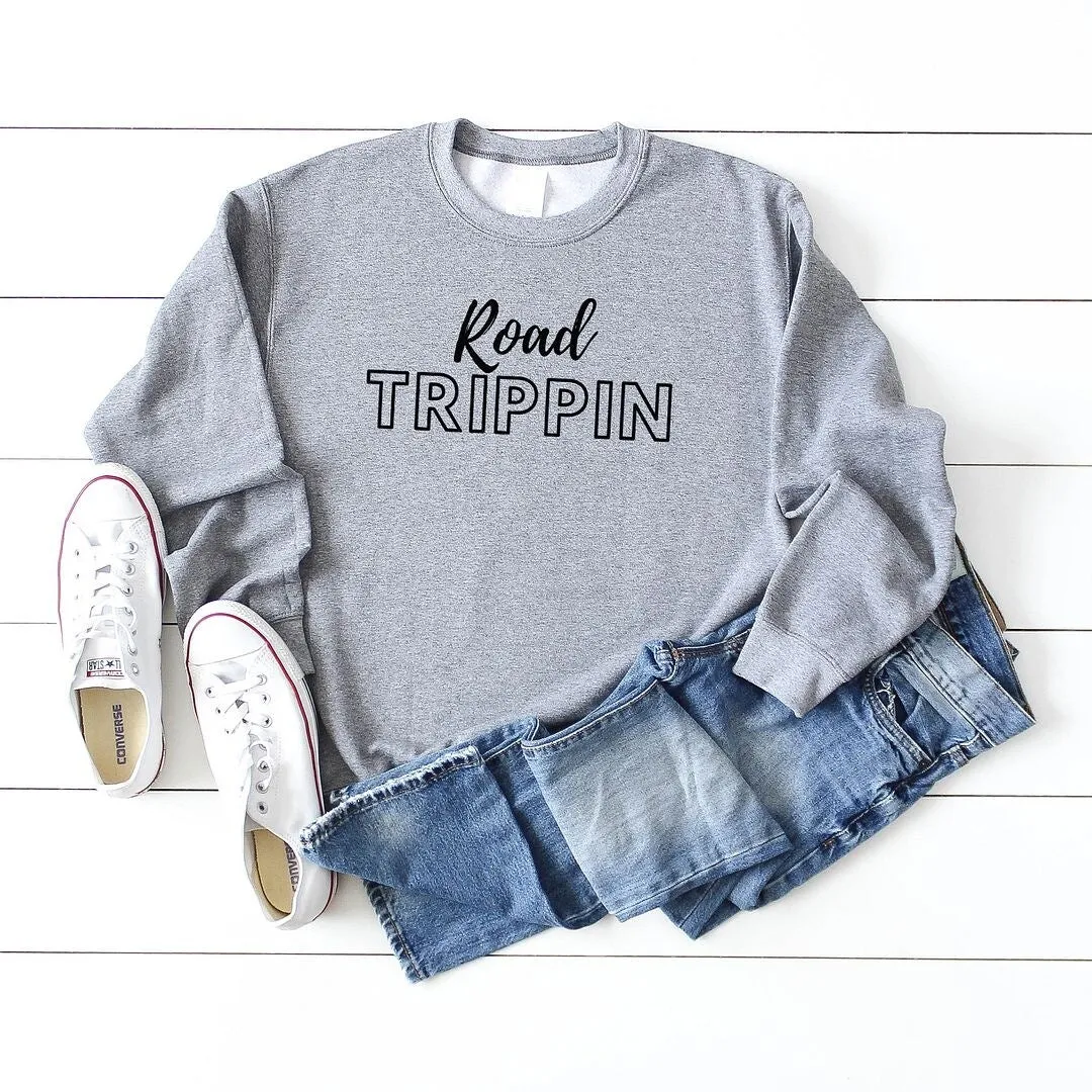 Road Trippin' Script Graphic Sweatshirt sold by Zulily product image thumbnail 5