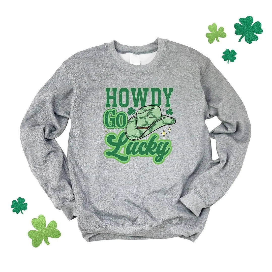 Howdy Go Lucky Cowboy Hat Graphic Sweatshirt sold by Zulily product image thumbnail 2