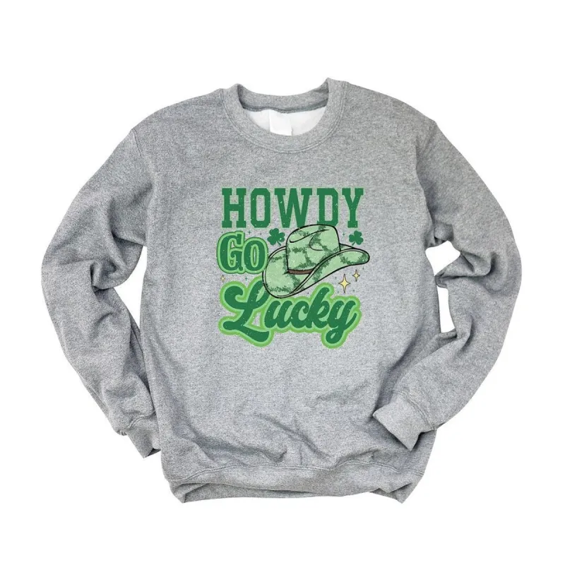 Howdy Go Lucky Cowboy Hat Graphic Sweatshirt sold by Zulily
