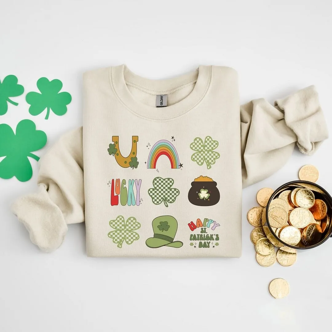 St Patty Icons Chart Graphic Sweatshirt sold by Zulily product image thumbnail 5
