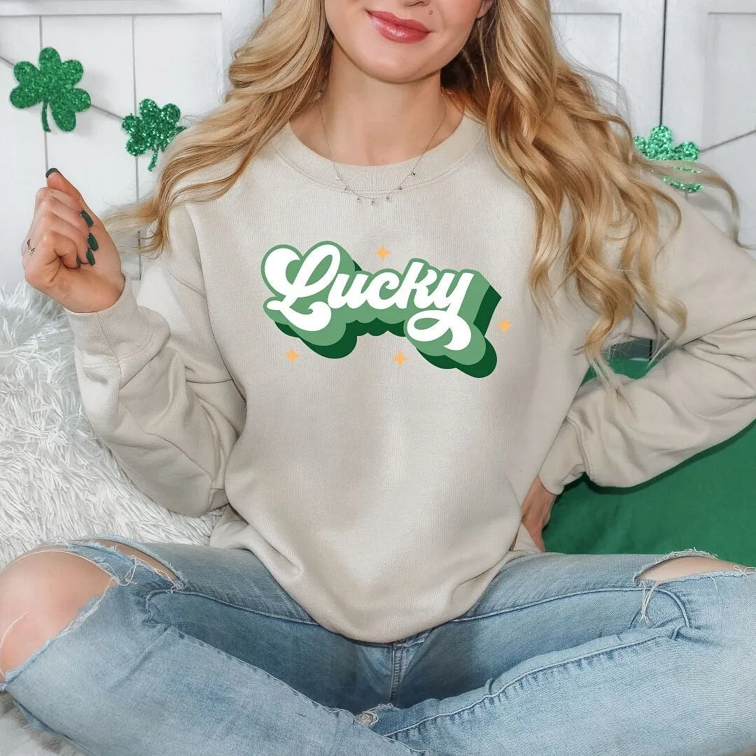 Retro Lucky Graphic Sweatshirt sold by Zulily product image thumbnail 3