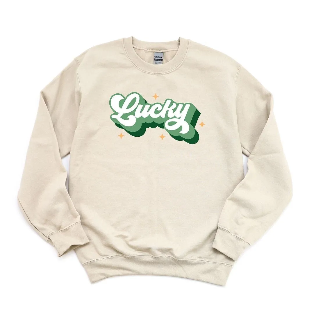 Retro Lucky Graphic Sweatshirt sold by Zulily product image thumbnail 4