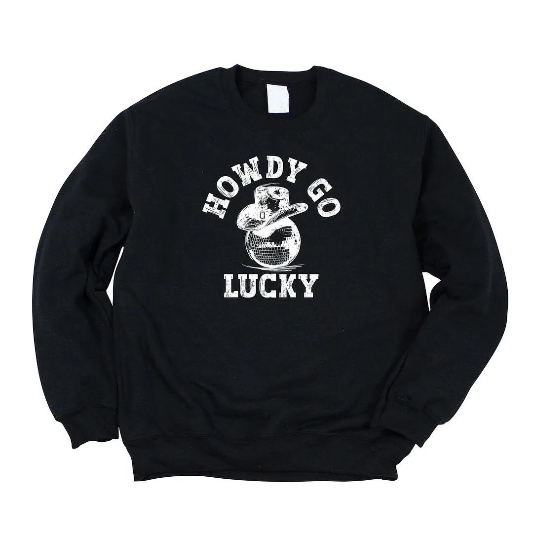 Howdy Go Lucky Disco Ball Graphic Sweatshirt sold by Zulily product image thumbnail 4