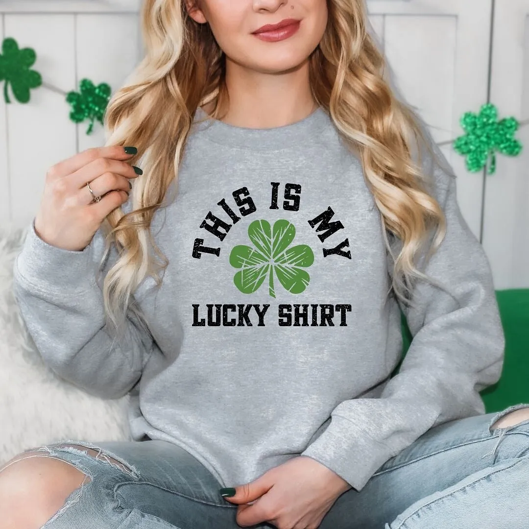 Lucky Shirt Bold Graphic Sweatshirt sold by Zulily product image thumbnail 3