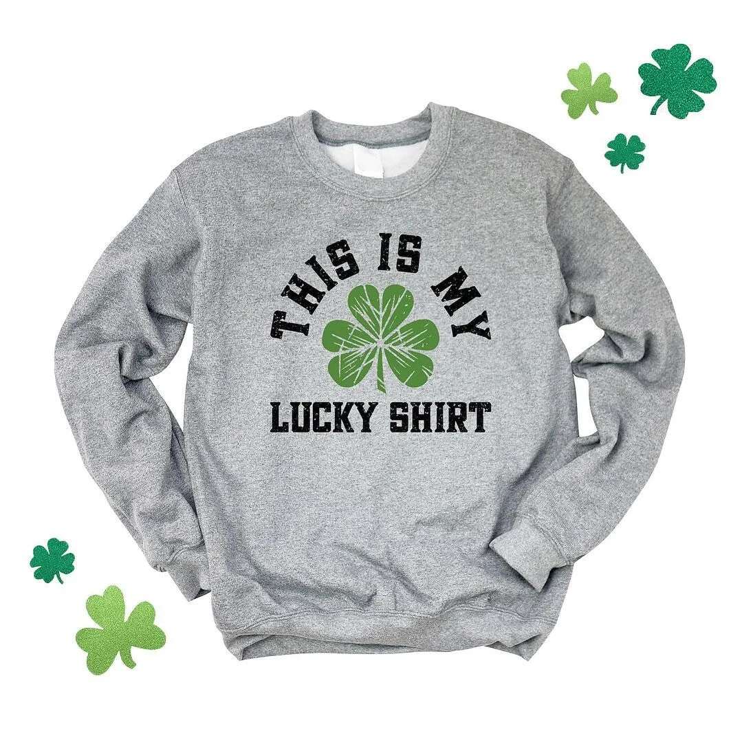 Lucky Shirt Bold Graphic Sweatshirt sold by Zulily product image thumbnail 5