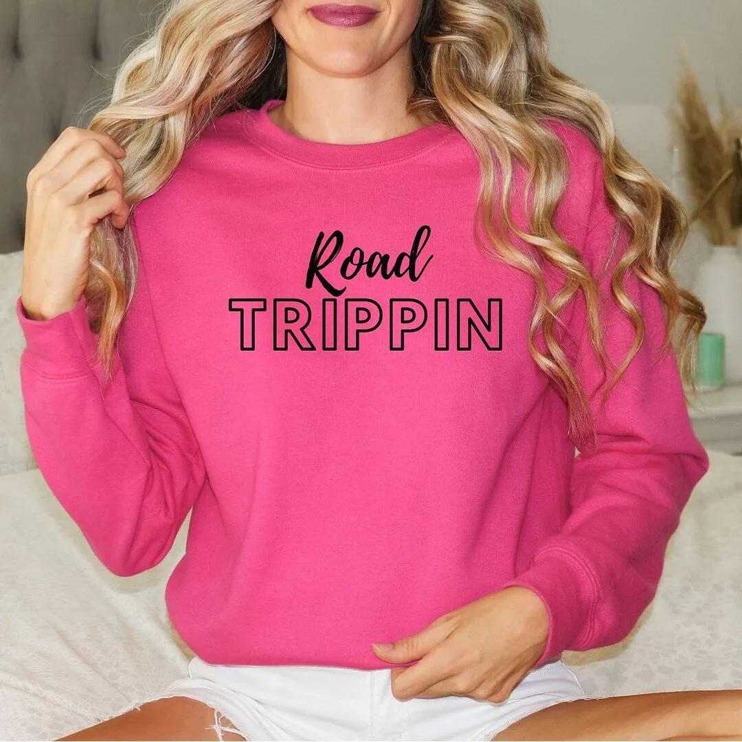 Road Trippin' Script Graphic Sweatshirt sold by Zulily product image thumbnail 3