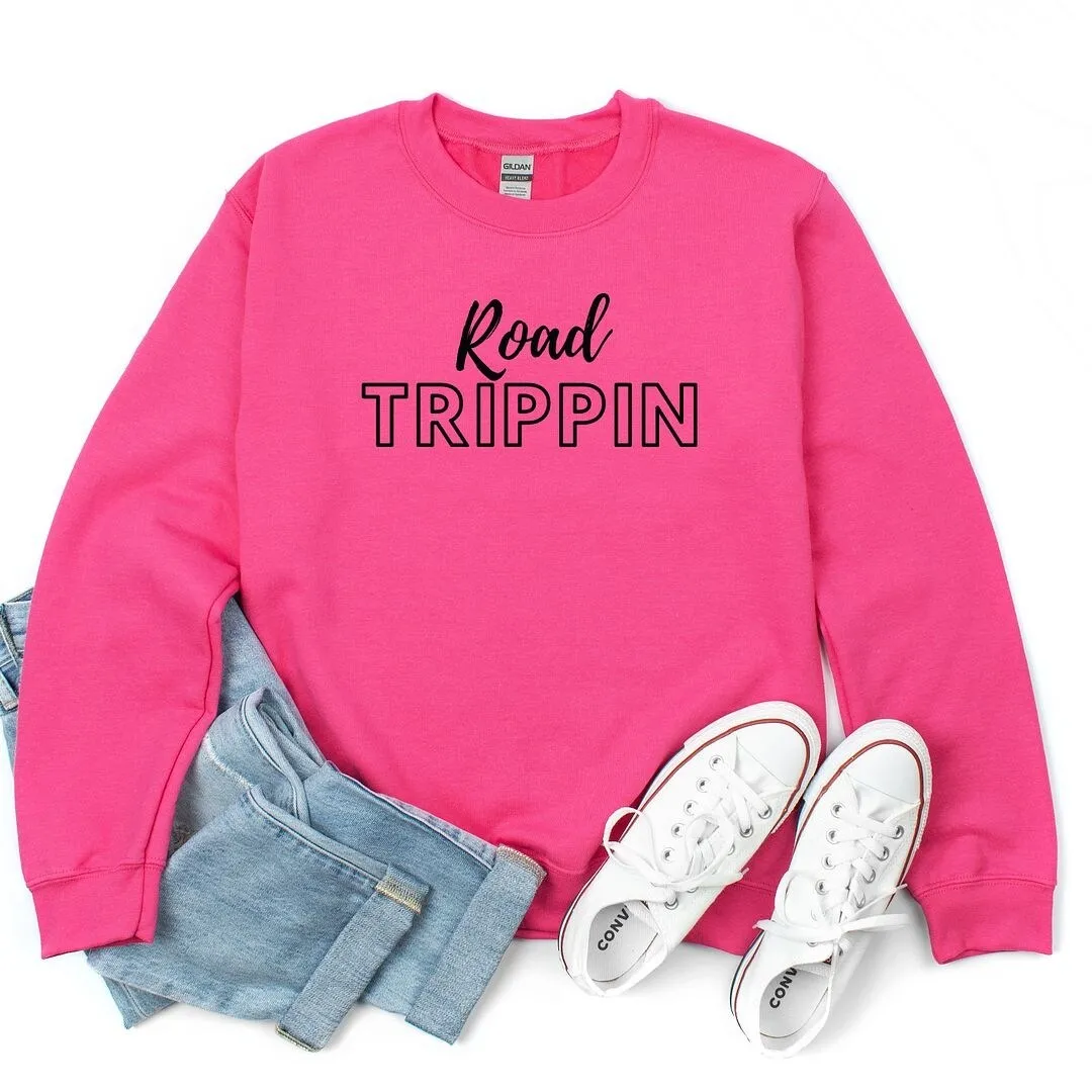 Road Trippin' Script Graphic Sweatshirt sold by Zulily product image thumbnail 5