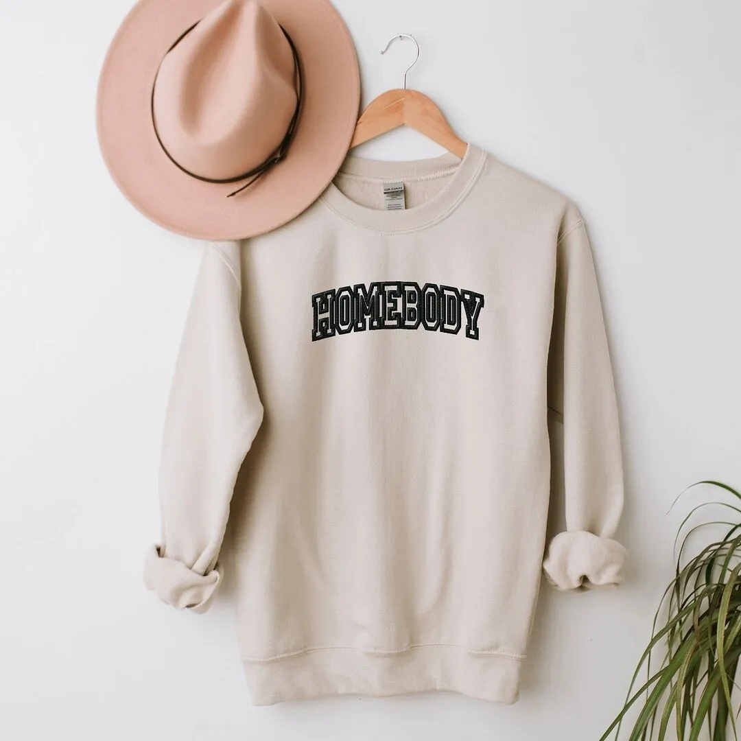 Embroidered Homebody Graphic Sweatshirt sold by Zulily product image thumbnail 5