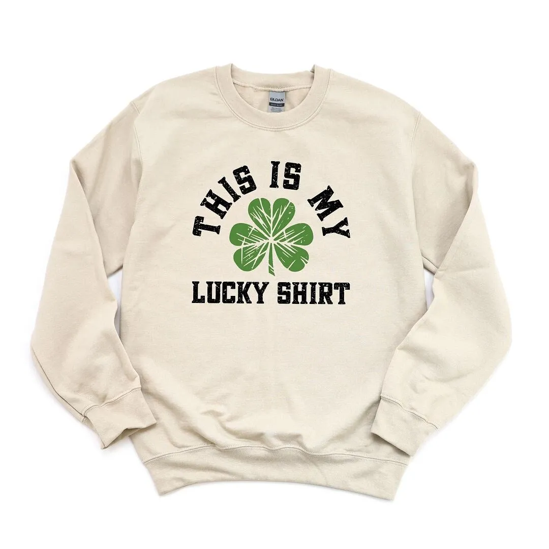 Lucky Shirt Bold Graphic Sweatshirt sold by Zulily