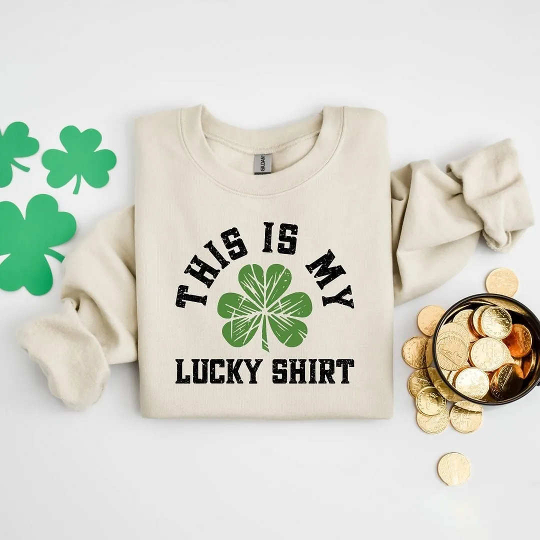 Lucky Shirt Bold Graphic Sweatshirt sold by Zulily product image thumbnail 5