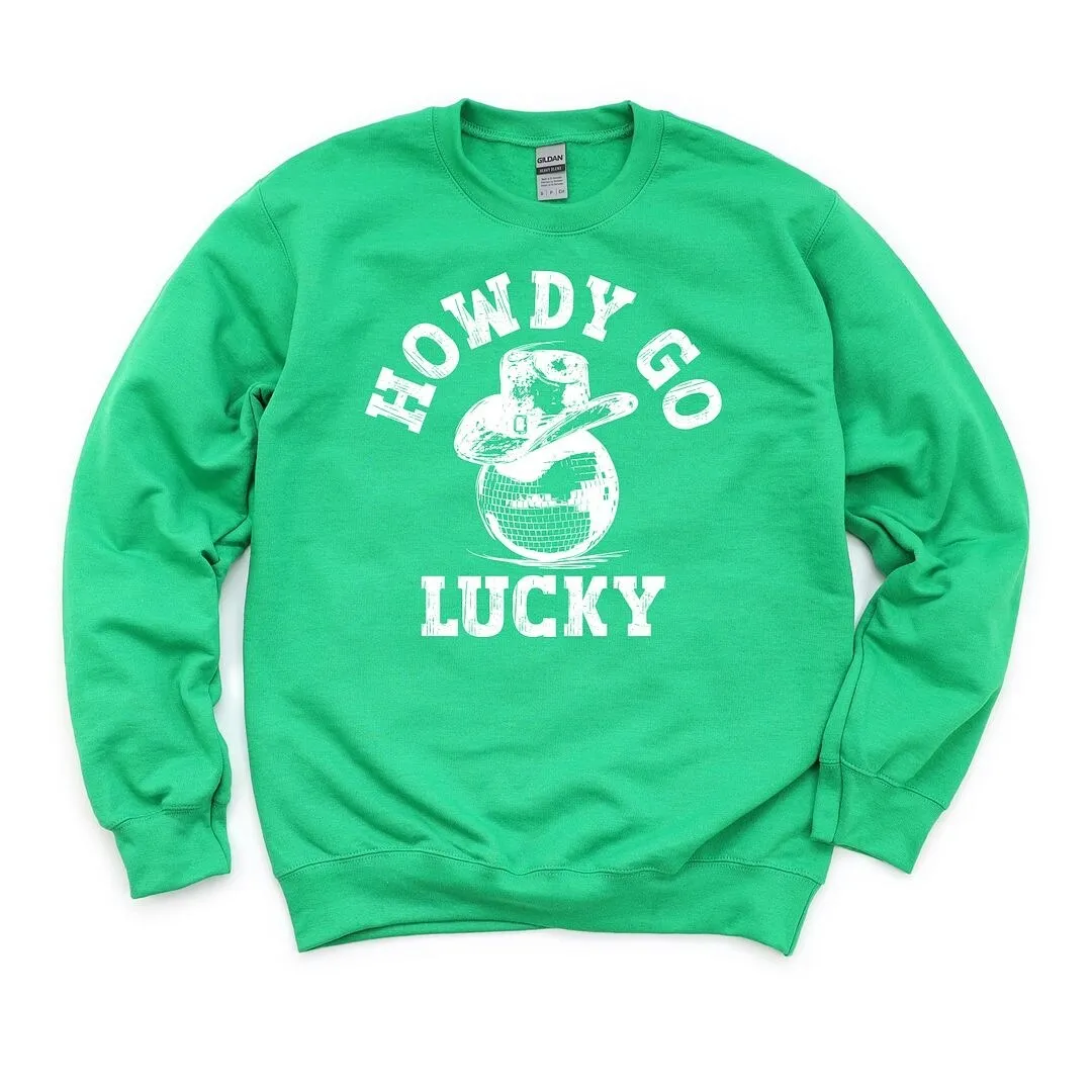 Howdy Go Lucky Disco Ball Graphic Sweatshirt sold by Zulily product image thumbnail 4