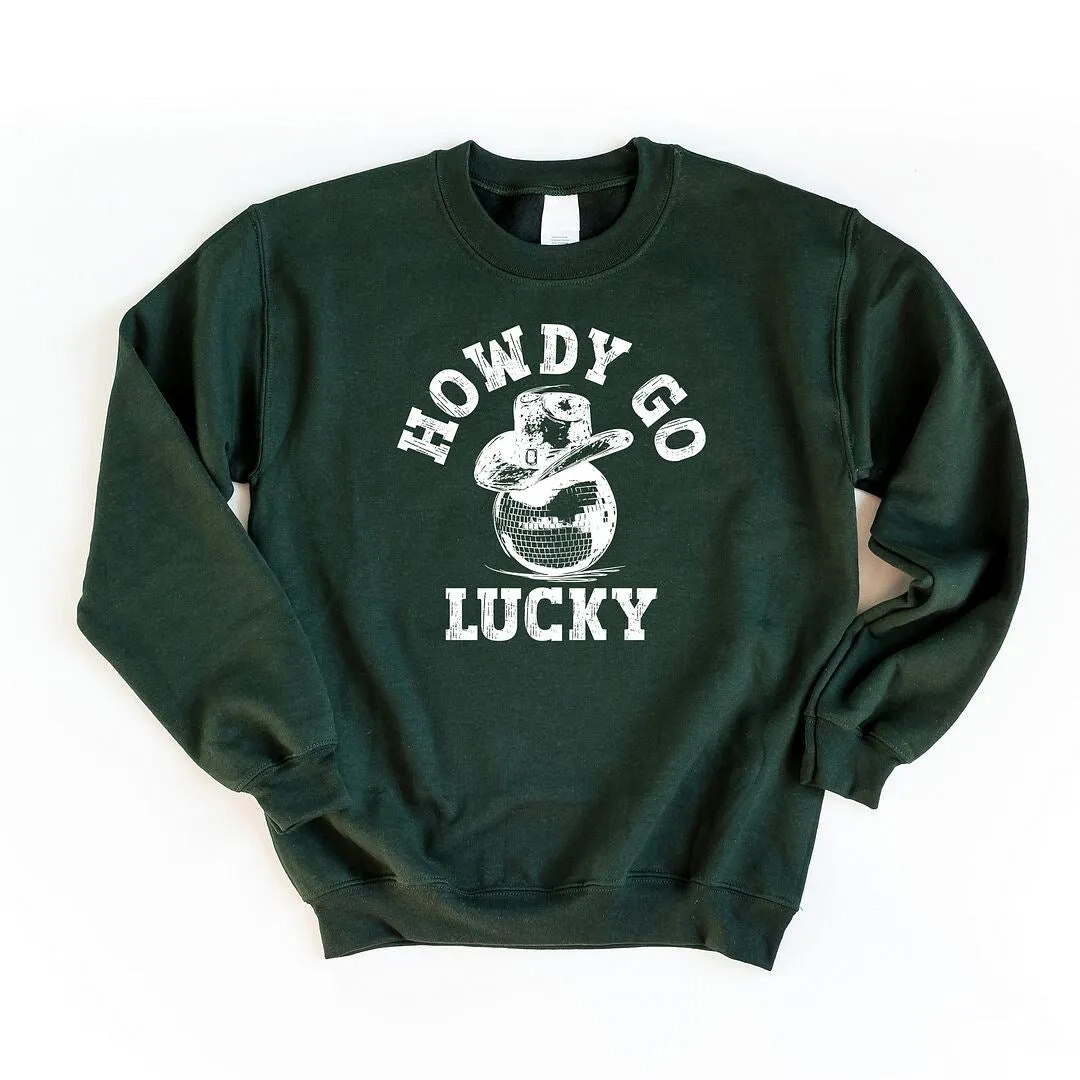 Howdy Go Lucky Disco Ball Graphic Sweatshirt sold by Zulily product image thumbnail 3