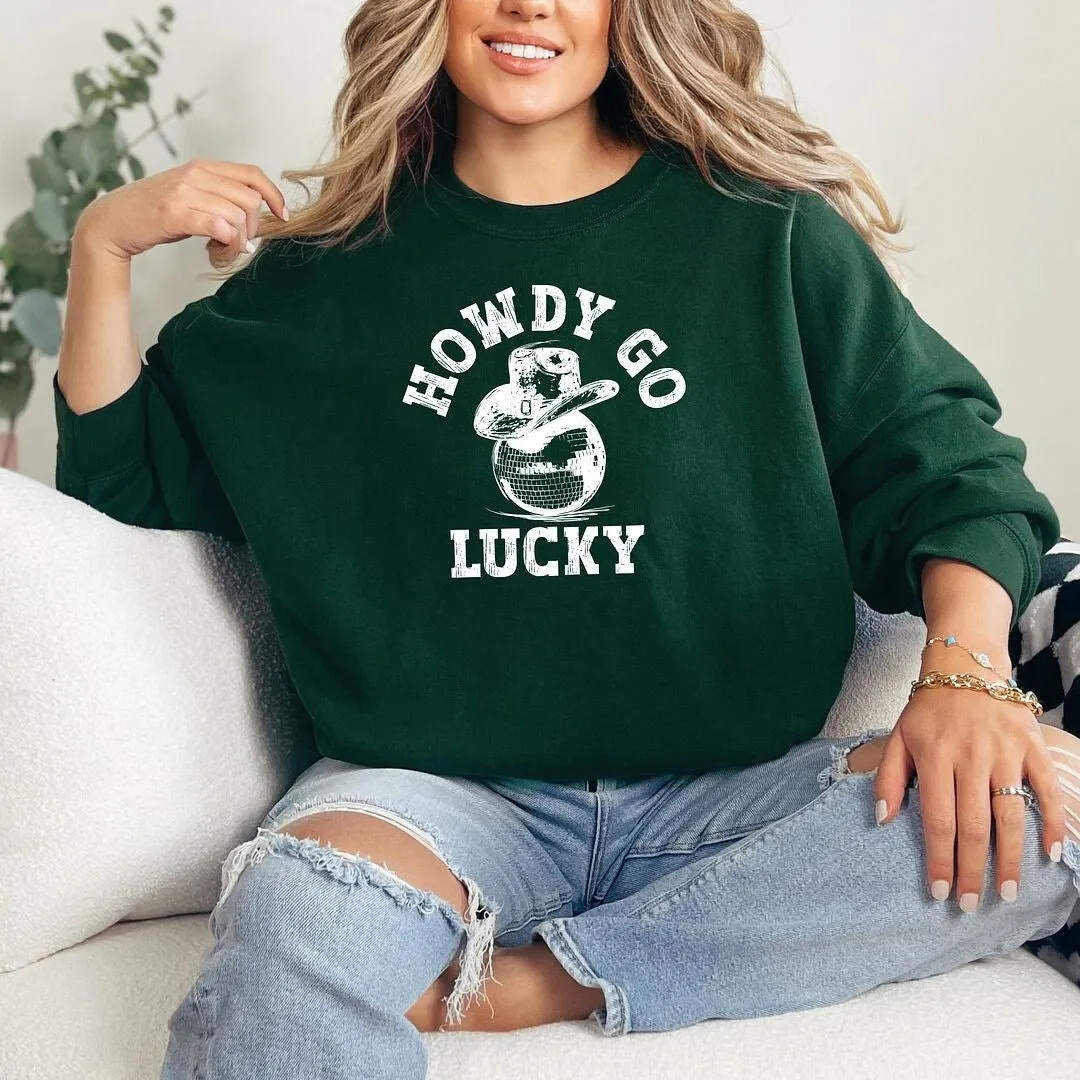 Howdy Go Lucky Disco Ball Graphic Sweatshirt sold by Zulily product image thumbnail 2