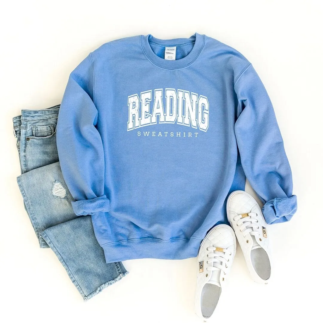 Reading Sweatshirt Varsity Graphic Sweatshirt sold by Zulily