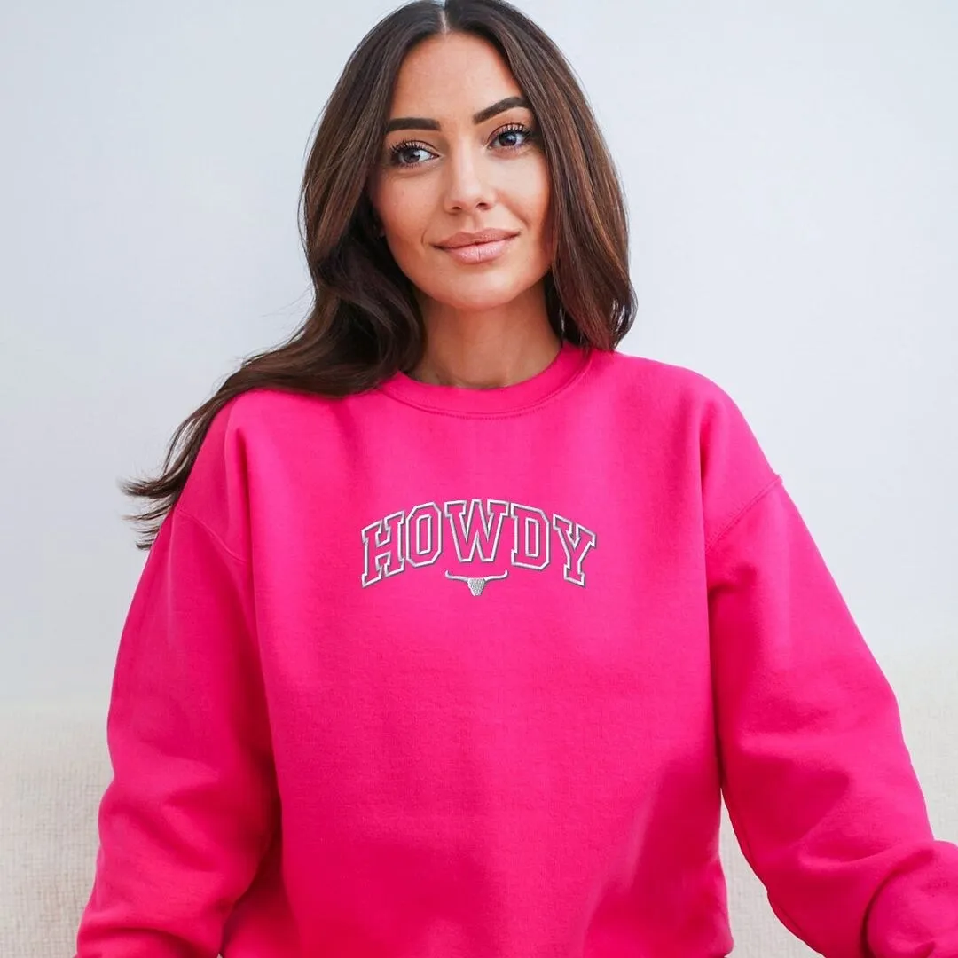 Embroidered Howdy Bull Varsity Graphic Sweatshirt sold by Zulily product image thumbnail 3