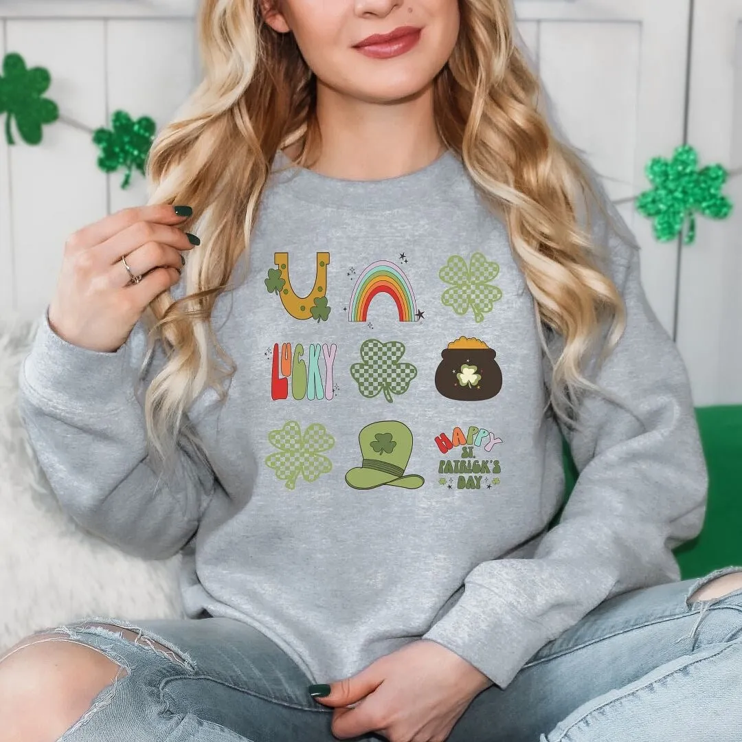 St Patty Icons Chart Graphic Sweatshirt sold by Zulily product image thumbnail 5