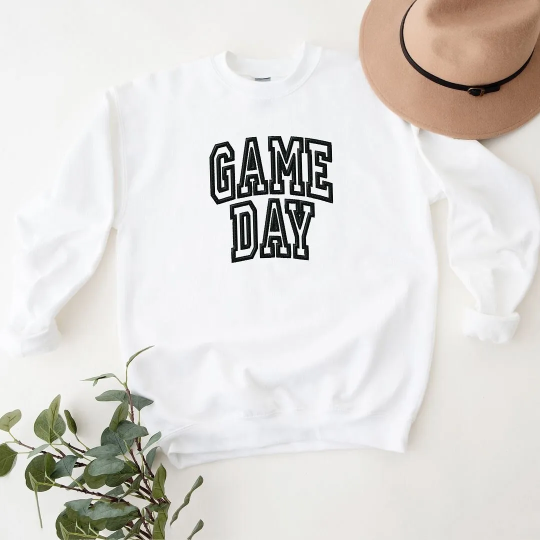 Embroidered Game Day Arched Graphic Sweatshirt sold by Zulily product image thumbnail 4
